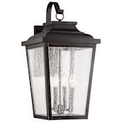 The Great Outdoors Irvington Manor 4 Light 24" Tall Outdoor Wall Sconce with Clear Seeded Glass Chelesa Bronze